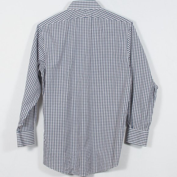NWOT Brooks Brothers 15.5-32 Men's Shirt Blue White Red Gingham Cotton Lycra - Picture 3 of 6